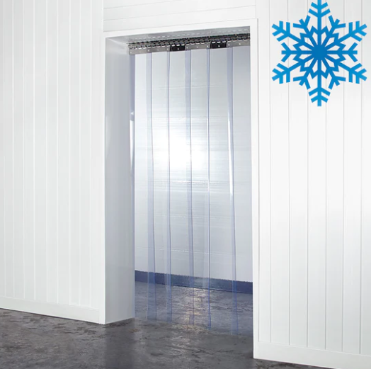 Using super polar grade PVC curtains for refrigeration