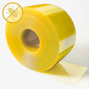 Photograph depicting the Anti-Insect PVC Curtain Replacement Strip, 300mm wide and 3mm thick, specially designed to deter pests while seamlessly fitting into existing curtain systems for continued protection and cleanliness.