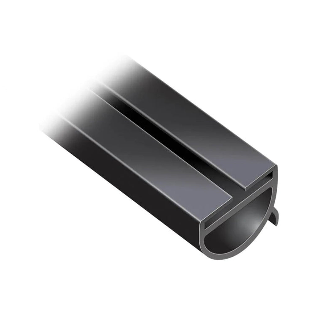 A close-up view of a Roller Shutter Door Bottom Bumper Seal shows its thick, durable material, designed to block drafts and debris.