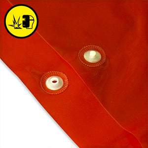 Close-up of a high-quality replacement welding screen, designed to fit existing setups and maintain safety standards in industrial environments.