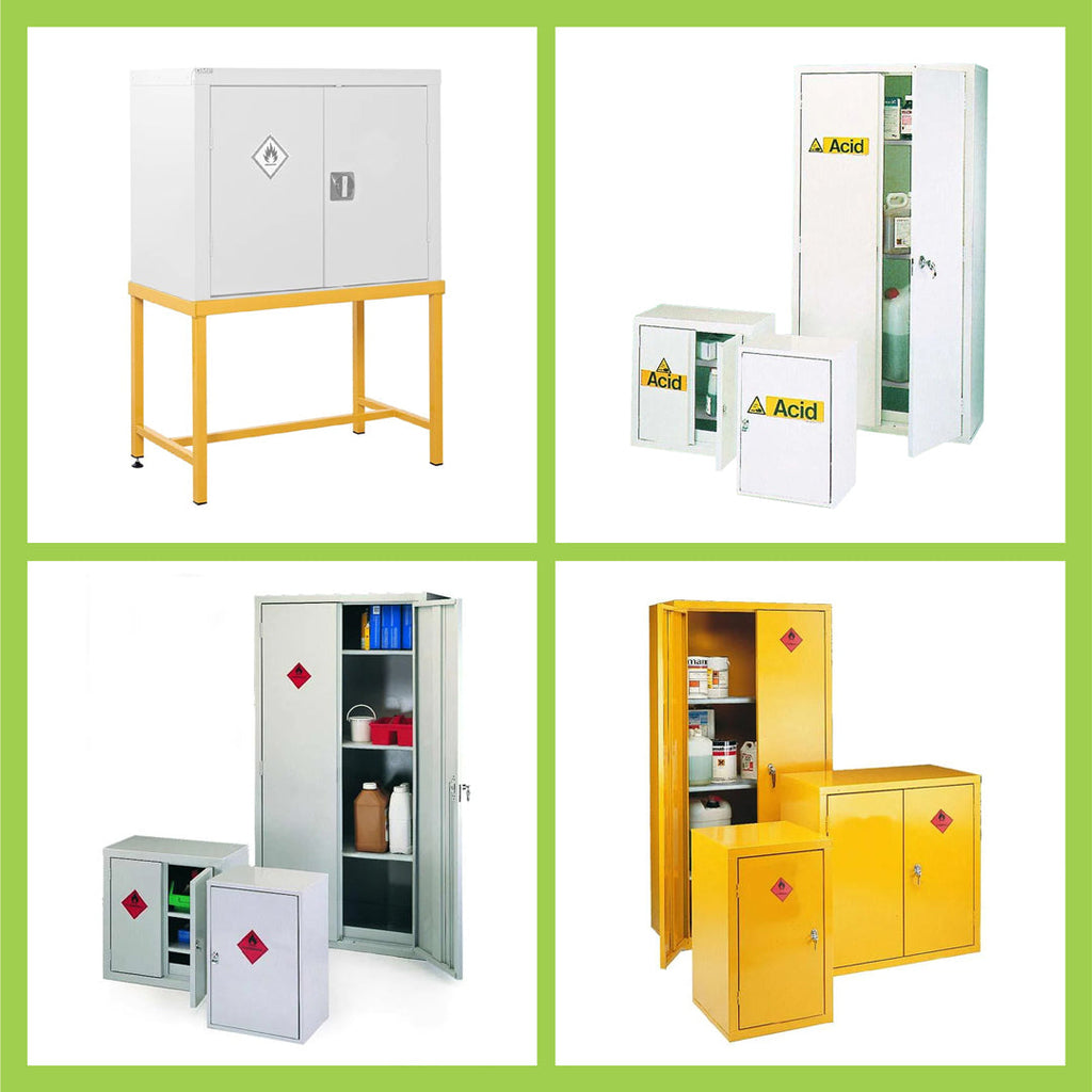 Range of COSHH storage cabinets for hazardous materials compliance