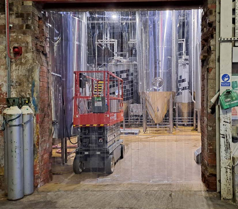 PVC Strip Curtain Installation for a Yorkshire Brewery