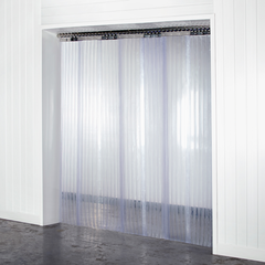 Clear PVC Strip Door Curtain - 10m Roll, 300mm Wide & 3mm Thick - Flexible & Durable For Easy Access