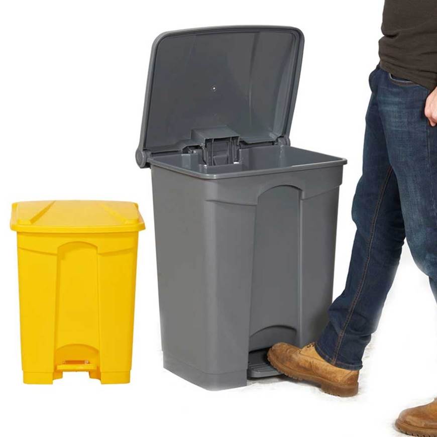 Pedal Bins: High-quality pedal bins designed for hygienic waste disposal with durable construction.