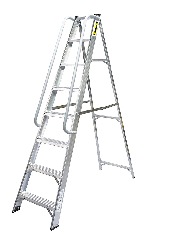 Climb-It Aluminium Swingback Stepladders