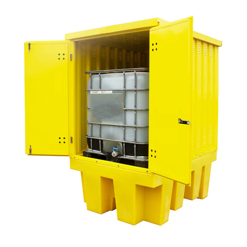 Polyethylene Spill Pallets with Steel Covers