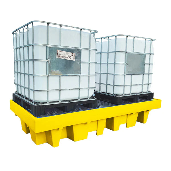 Polyethylene Spill Pallets with Steel Covers