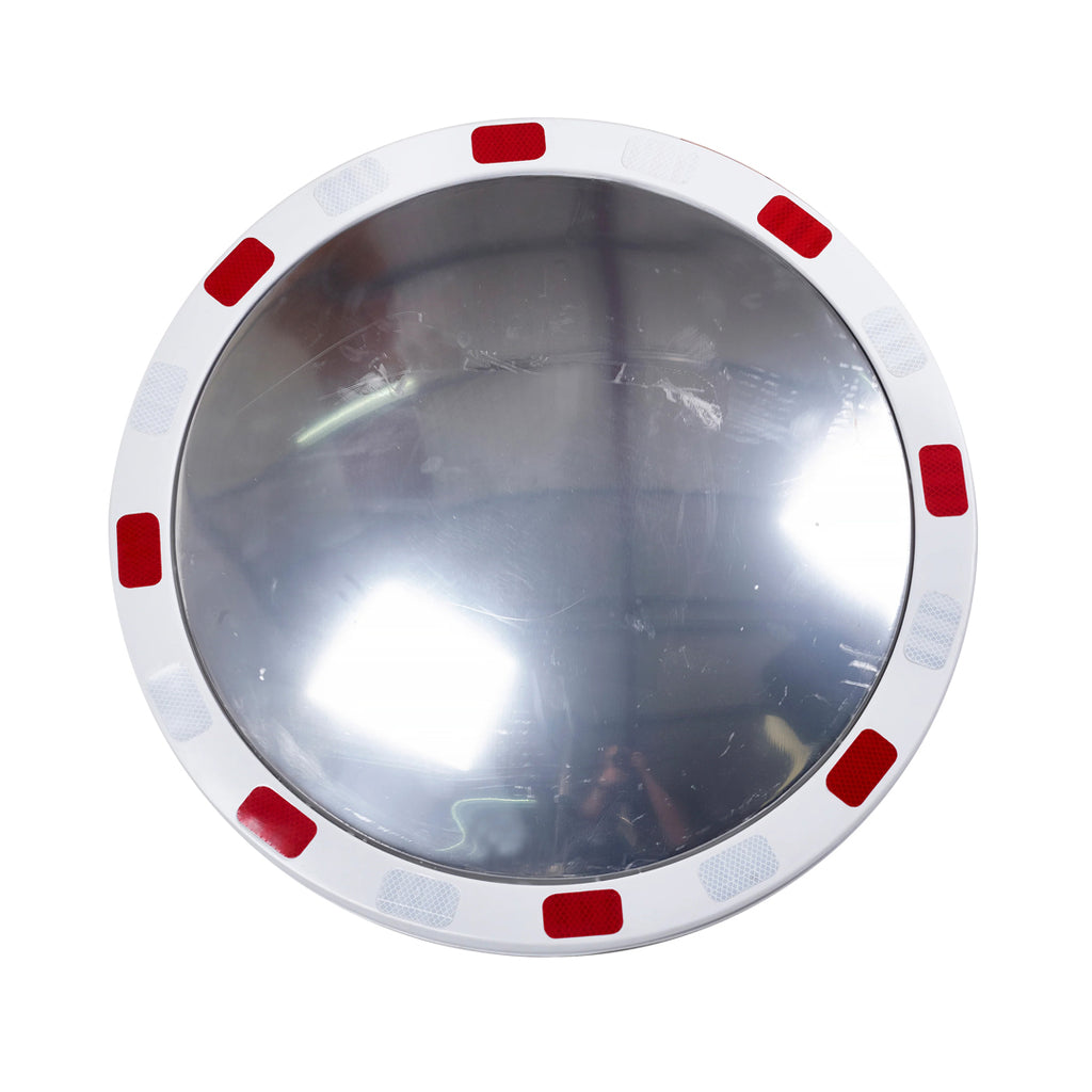 Circular Traffic Mirrors with Reflective Edges