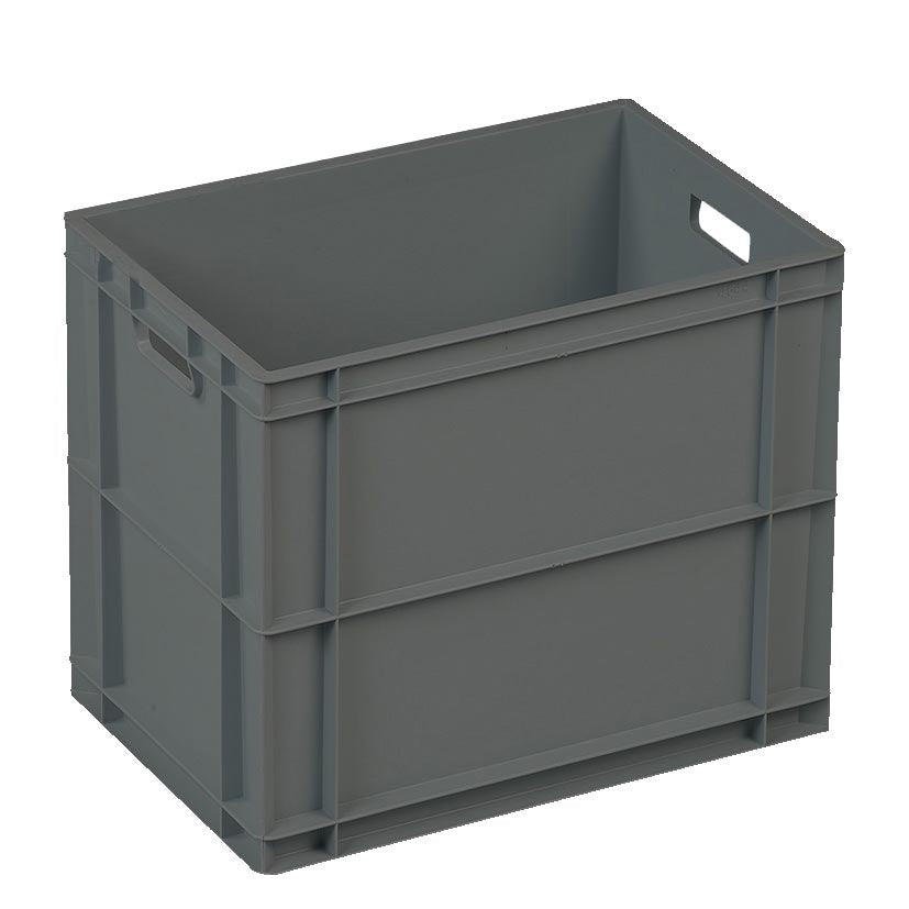 Solid Euro Container with Shell Handles