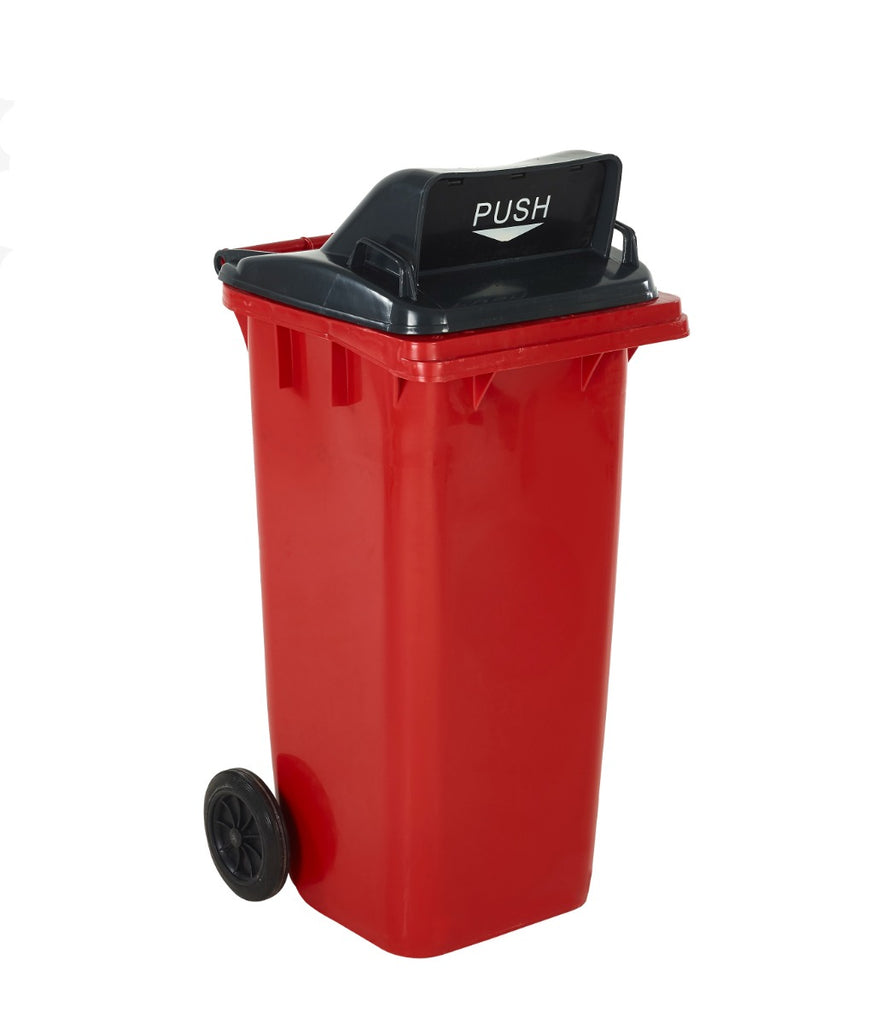 Wheeled Bins with Push Flap Lid