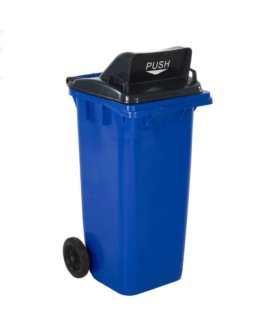 Wheeled Bins with Push Flap Lid