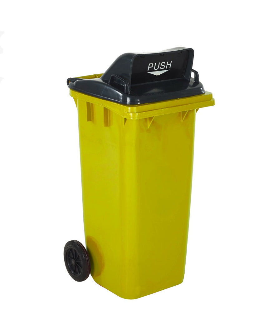 Wheeled Bins with Push Flap Lid