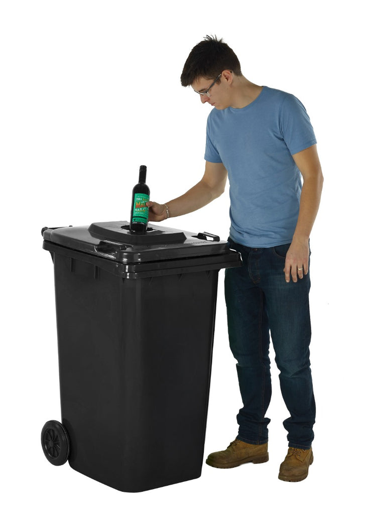Wheeled Bins with Bottle Hole Lid