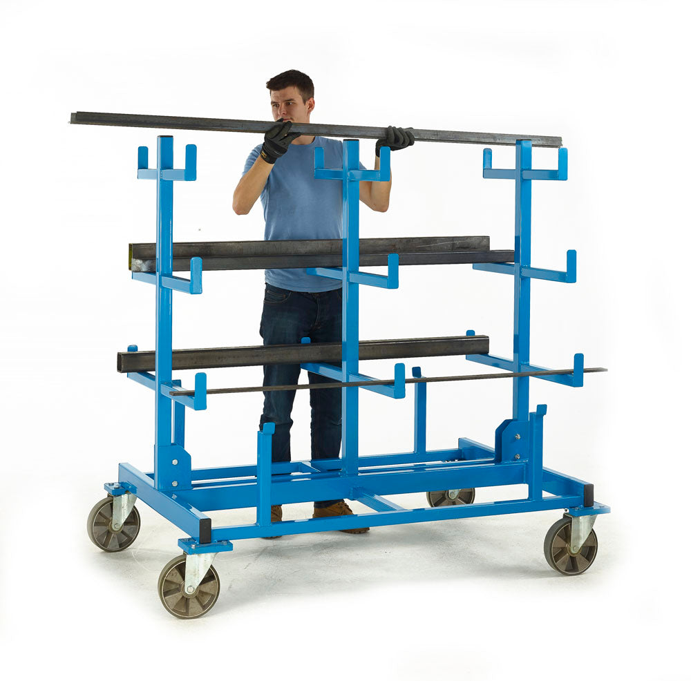 Heavy Duty Mobile Bar Storage Rack