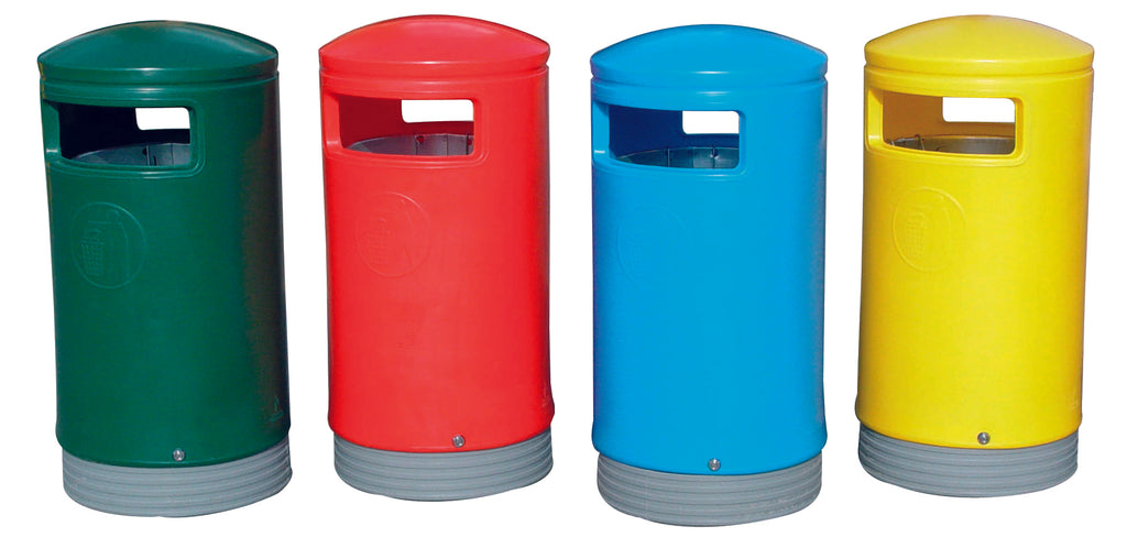 Hooded Top Litter Bins