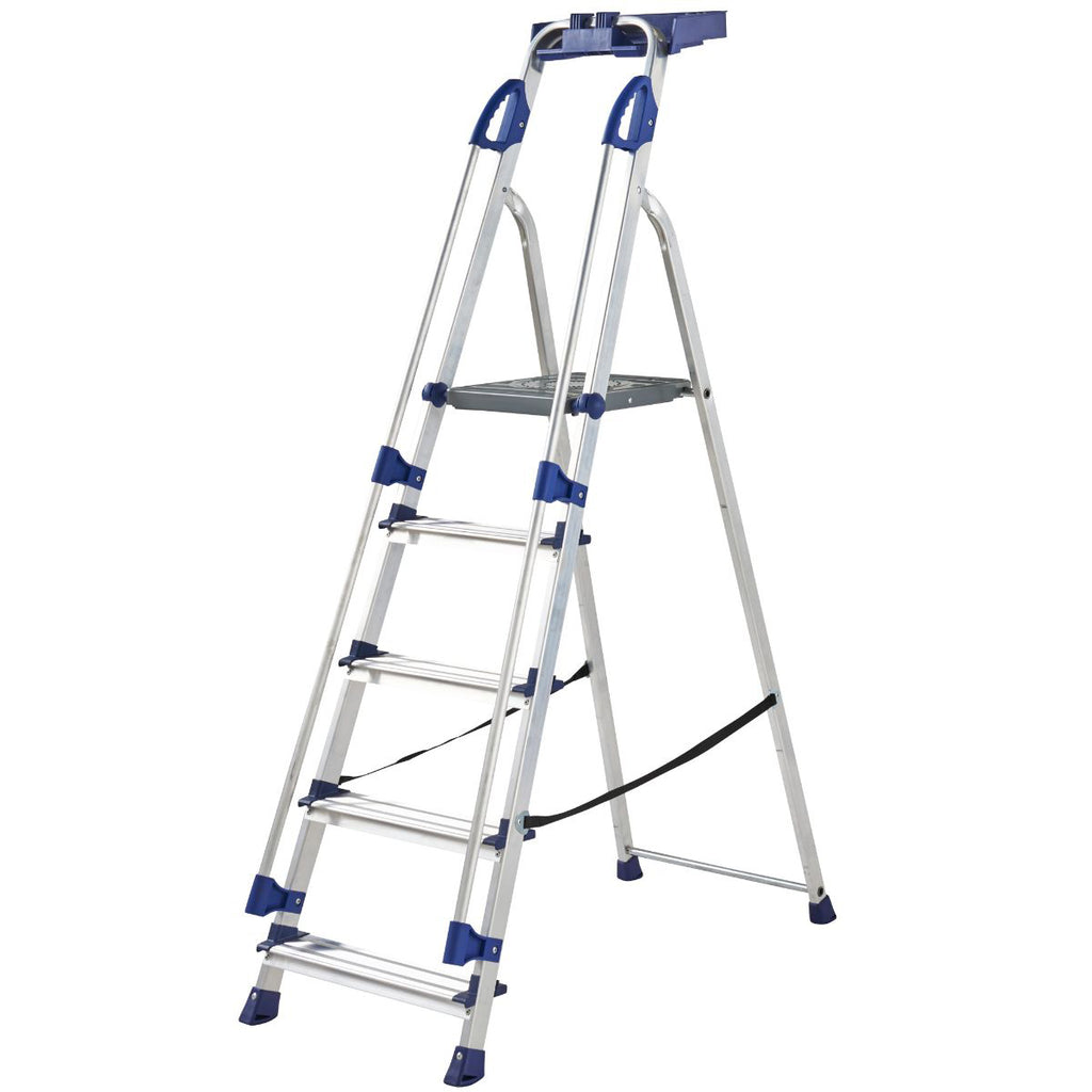 Professional Aluminium Folding Steps with Tool Tray