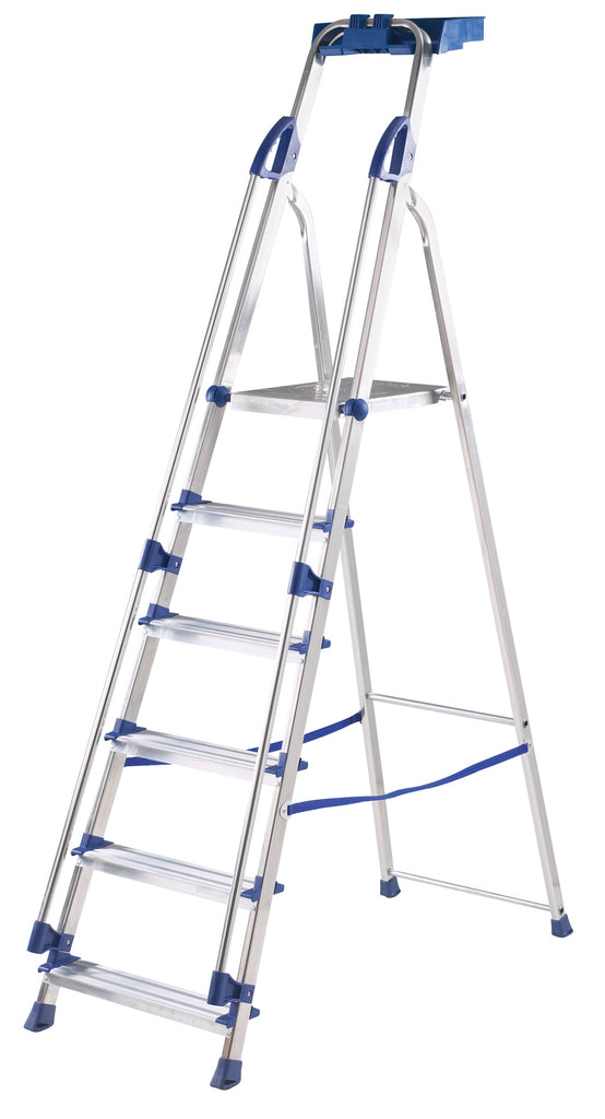 Professional Aluminium Folding Steps with Tool Tray