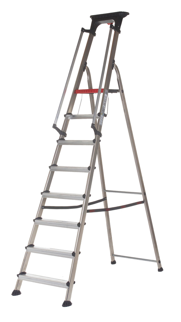 Double Decker Aluminium Stepladder with Tool Tray