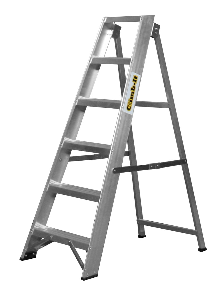 Climb-It Aluminium Swingback Stepladders