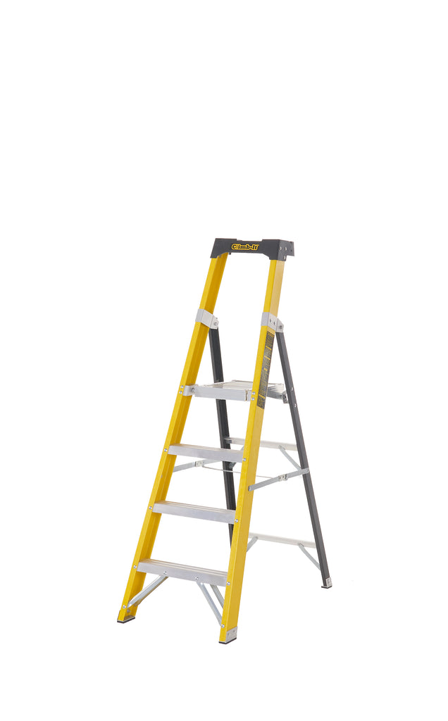 Climb-It Fibreglass Platform Stepladders