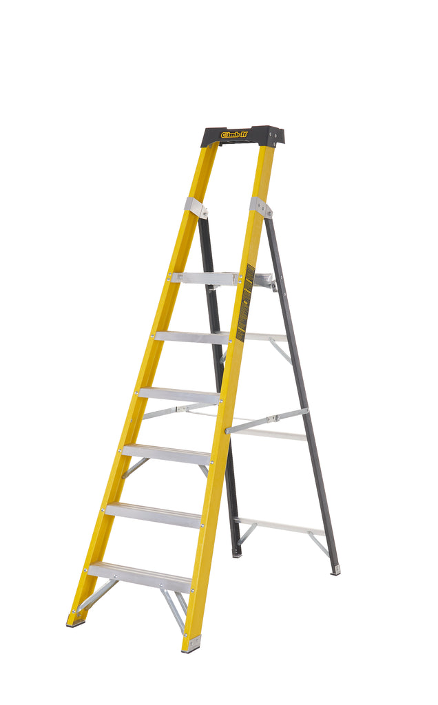 Climb-It Fibreglass Platform Stepladders