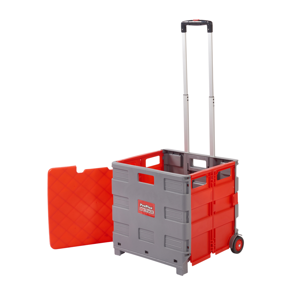 Proplaz Folding Box Truck - Grey/Red with Lid