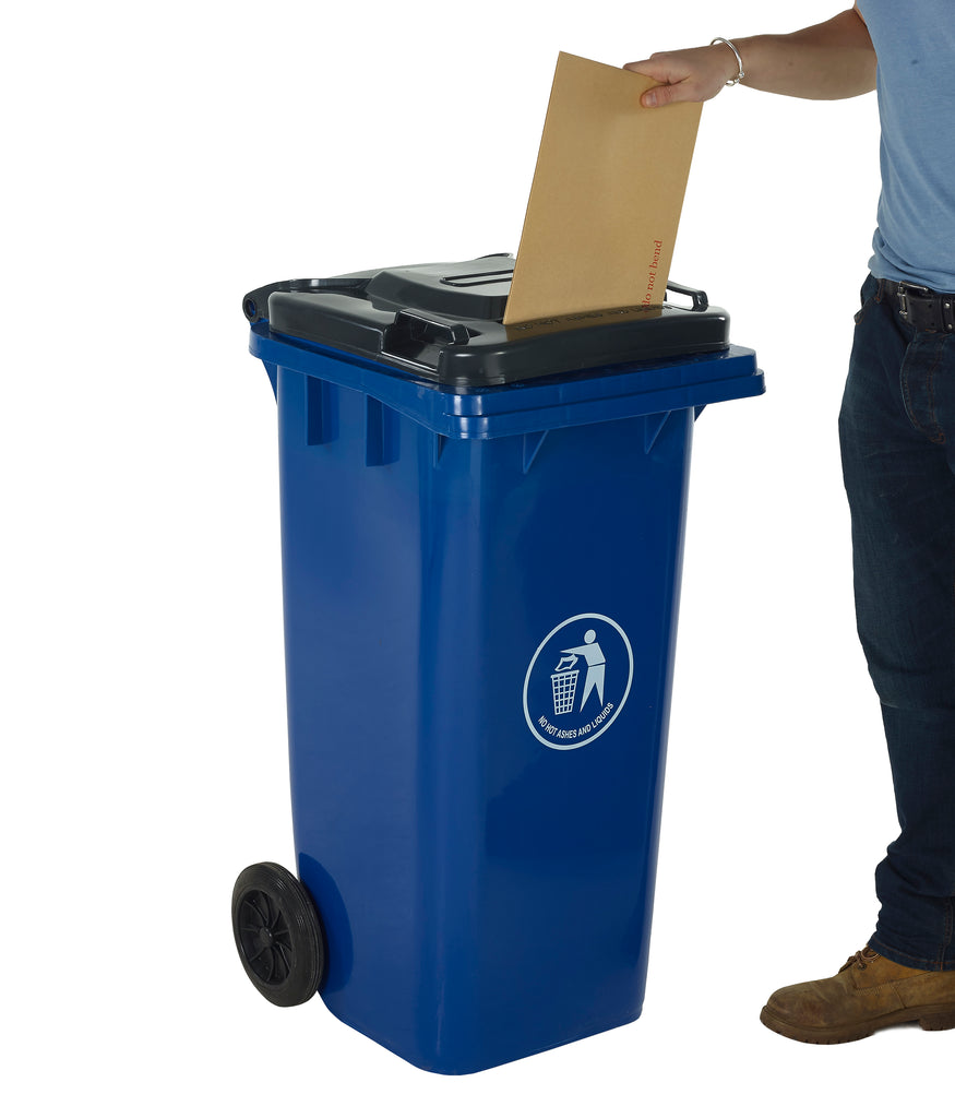 Wheeled Bins with Letter Slot Lid