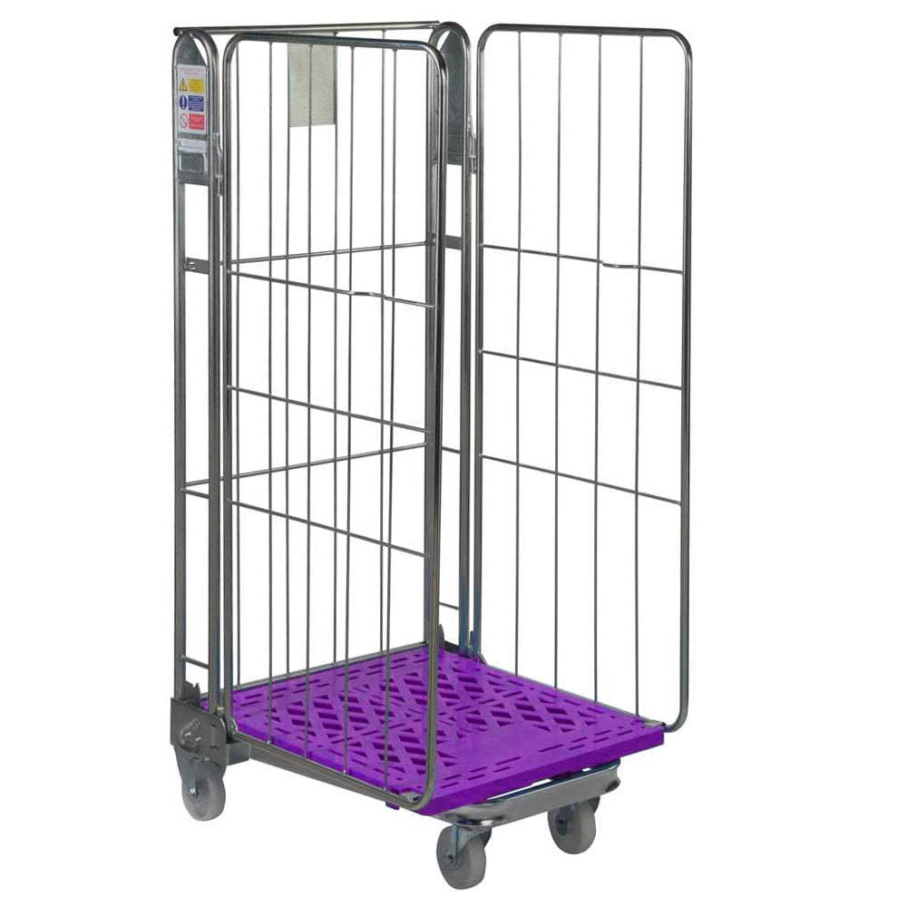 Plastic Base Nestable Roll Containers