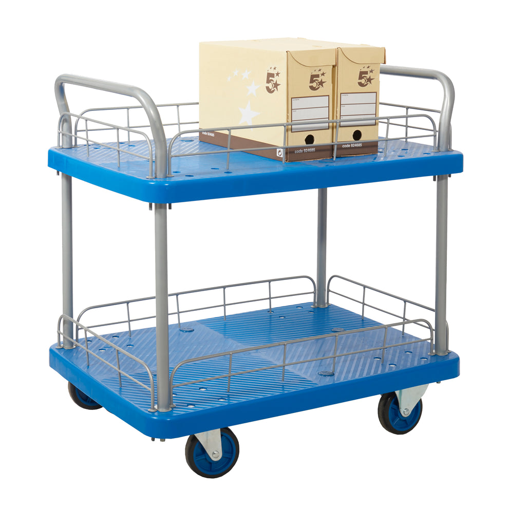 Proplaz Blue Platform Trolleys