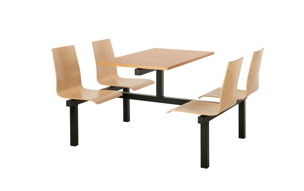 Wooden Seat Canteen Tables