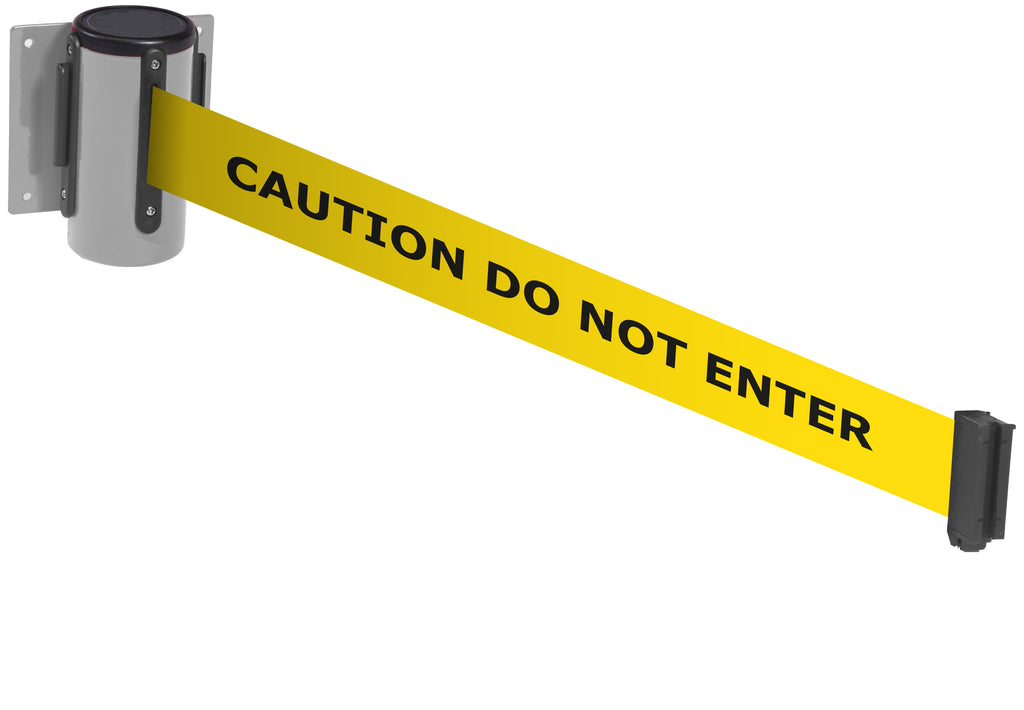 Wall Mounted Belt Barriers - Messaged Belt