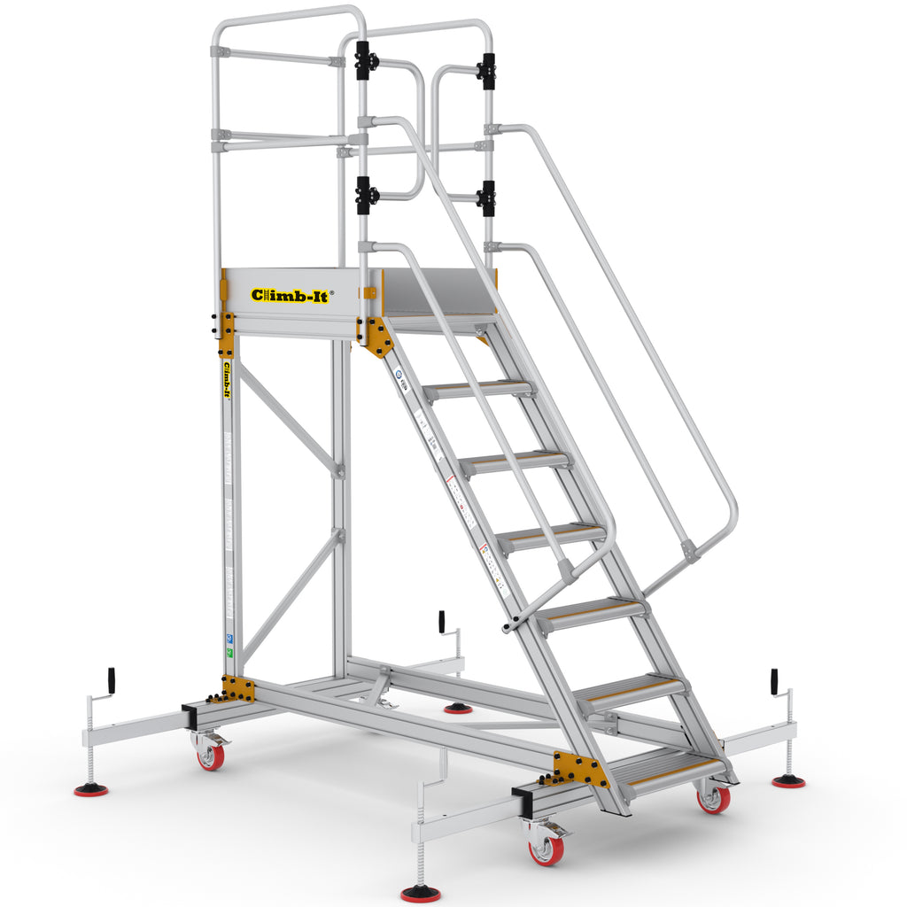 Climb-It Extra Large Platform Safety Steps with Adjustable Stabilisers