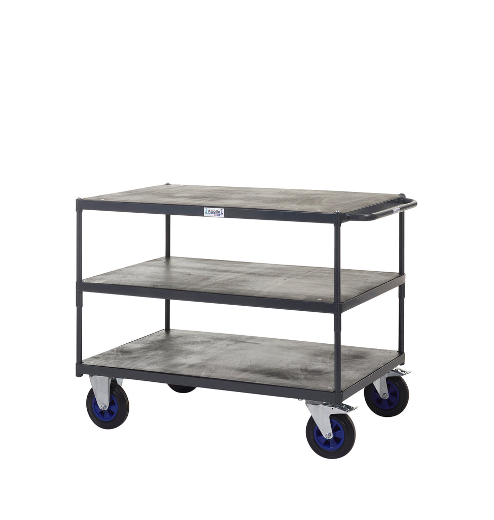 Apollo UK Table Top Shelf Trucks - Timber Shelves