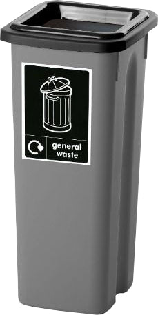 Recycling Bins with Coloured Lids