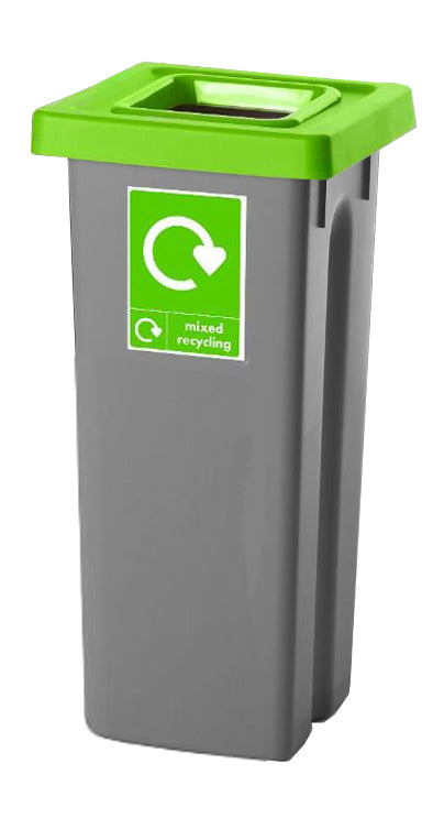 Recycling Bins with Coloured Lids