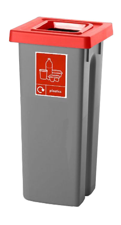 Recycling Bins with Coloured Lids