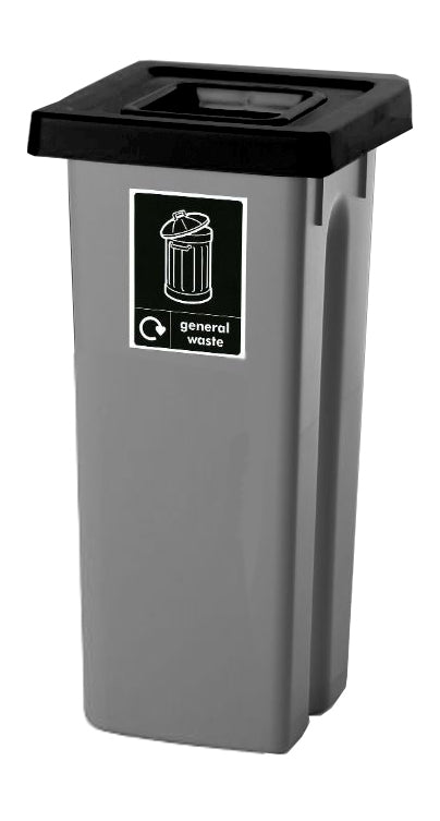 Recycling Bins with Coloured Lids