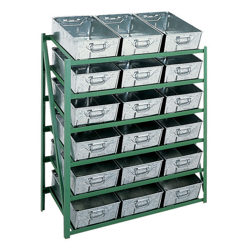 Tilted Storage Rack Tote Pan Racks | Tilted Shelf Storage Racks for Picking