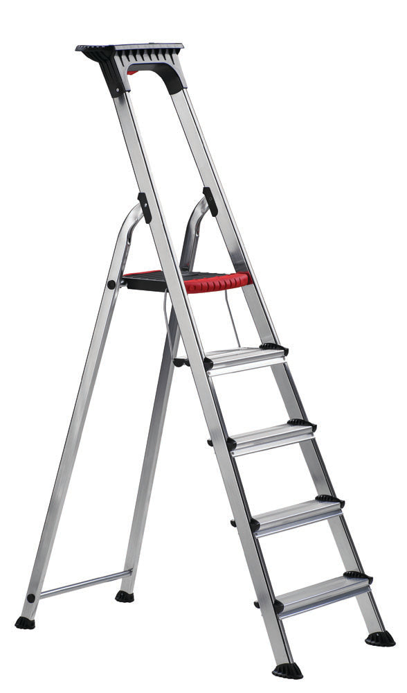 Double Decker Aluminium Stepladder with Tool Tray