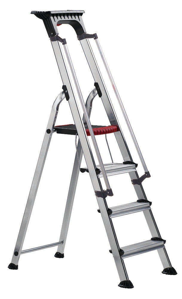 Double Decker Aluminium Stepladder with Tool Tray