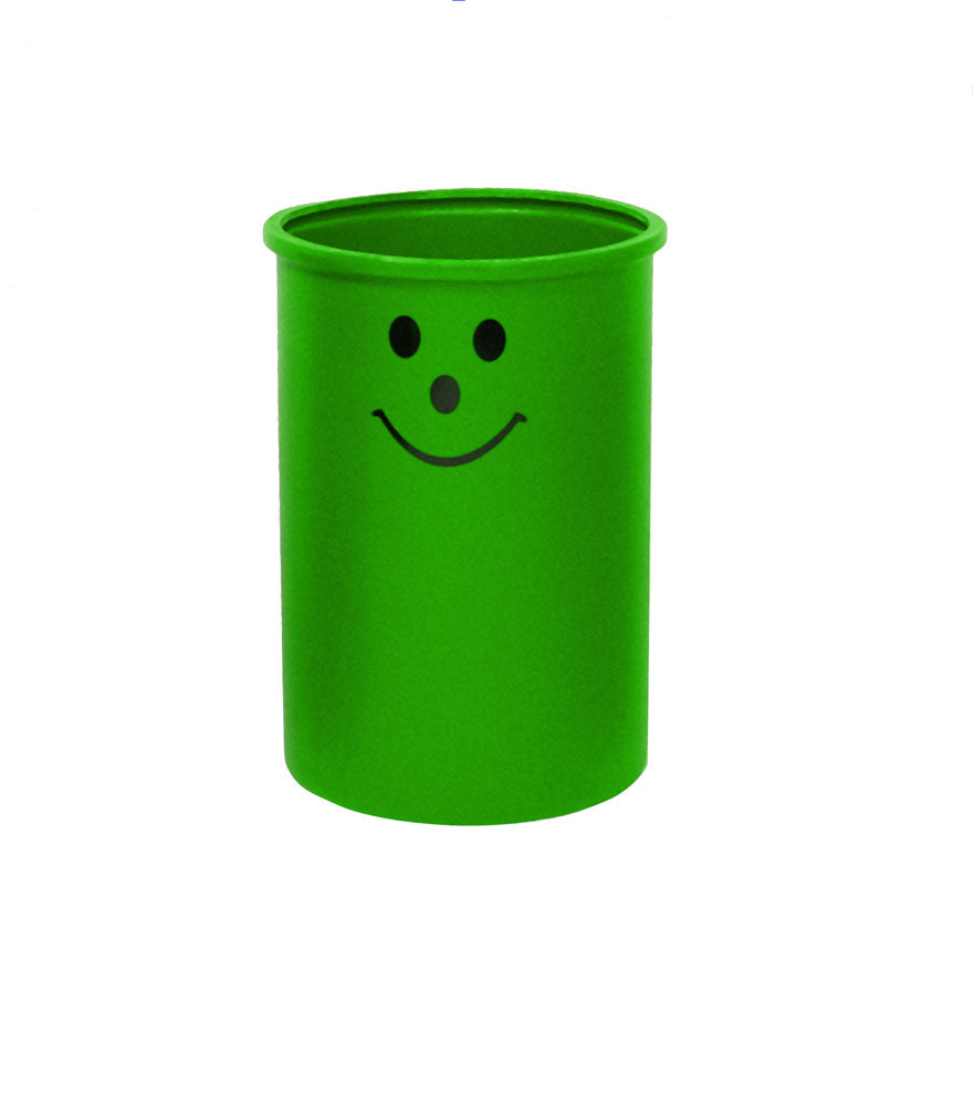 Litter Bins with Smiley Face Logo