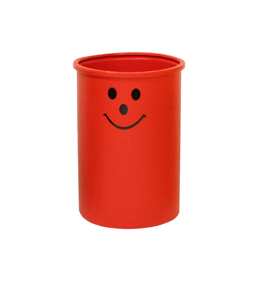 Litter Bins with Smiley Face Logo