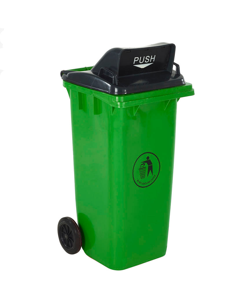 Wheeled Bins with Push Flap Lid