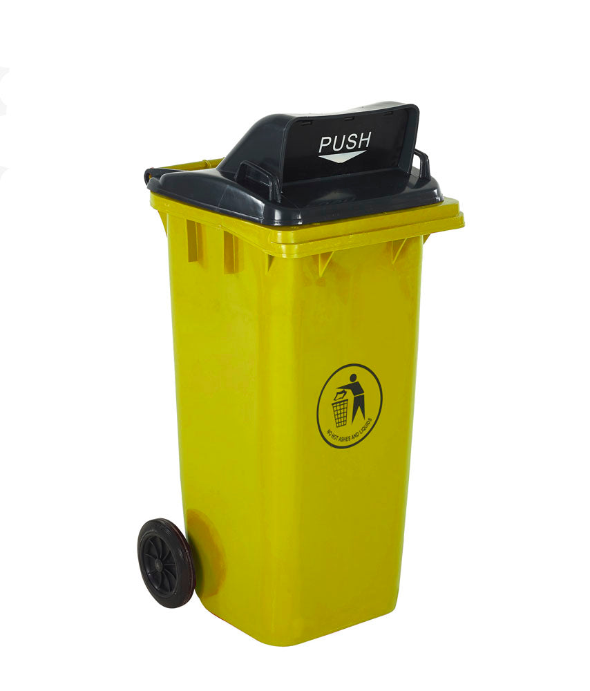 Wheeled Bins with Push Flap Lid