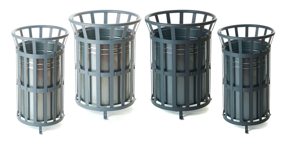 Outdoor Open Top Steel Bins