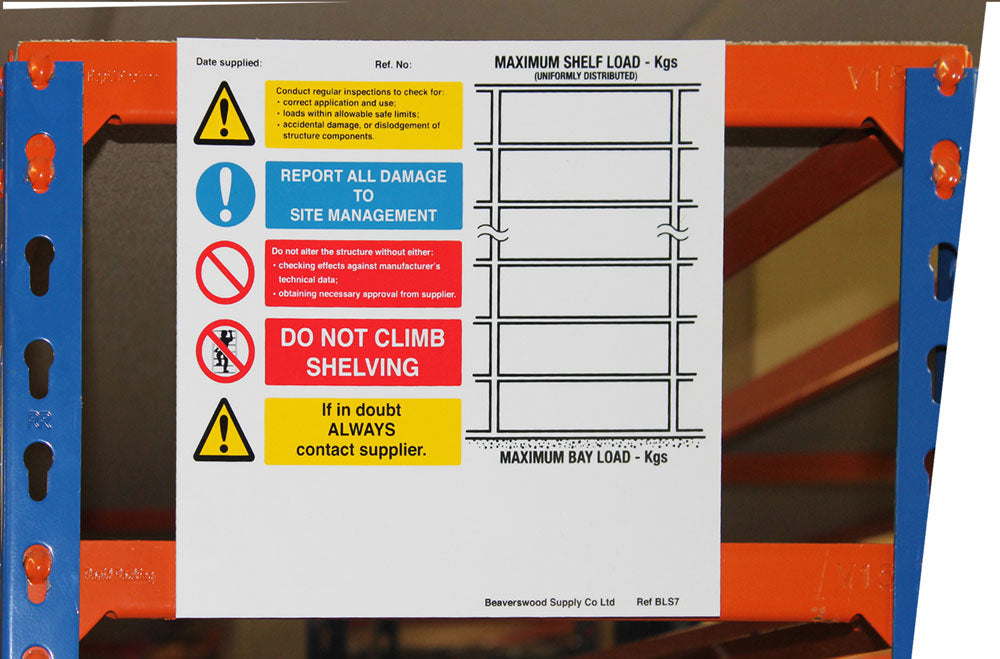 Weight Load Notices