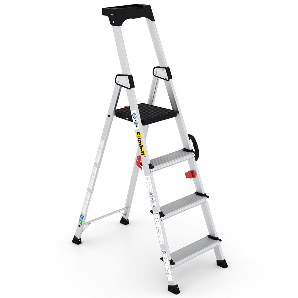 Climb-It Professional Stepladders with Carry Handle