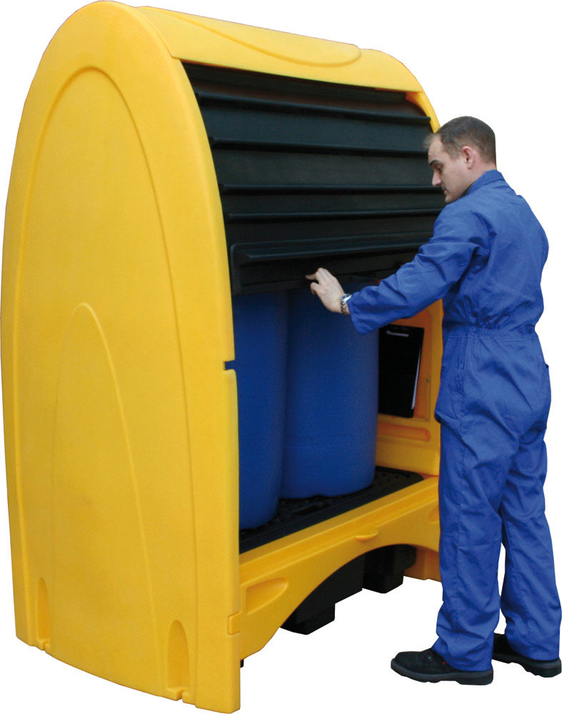 Covered Drum Storage System