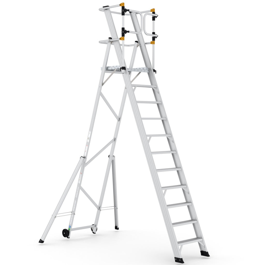 Climb-It Large Platform Folding Steps with Safety Gates
