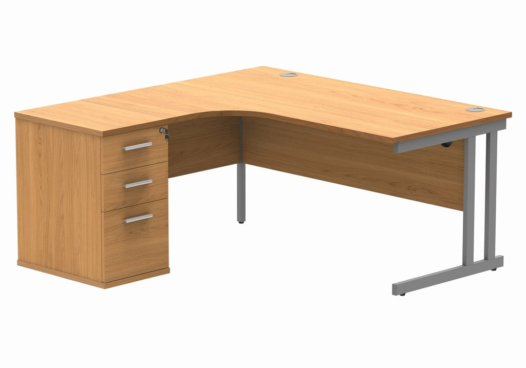 Core Twin Upright Radial Desk